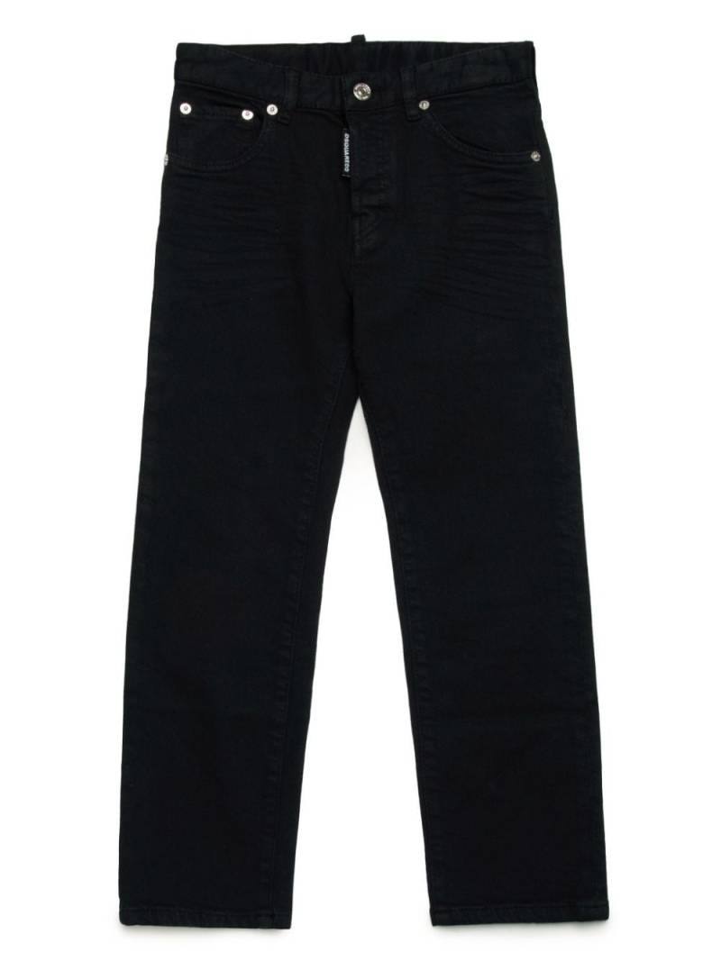 DSQUARED2 KIDS 3D-detail straight-leg jeans - Black von DSQUARED2 KIDS