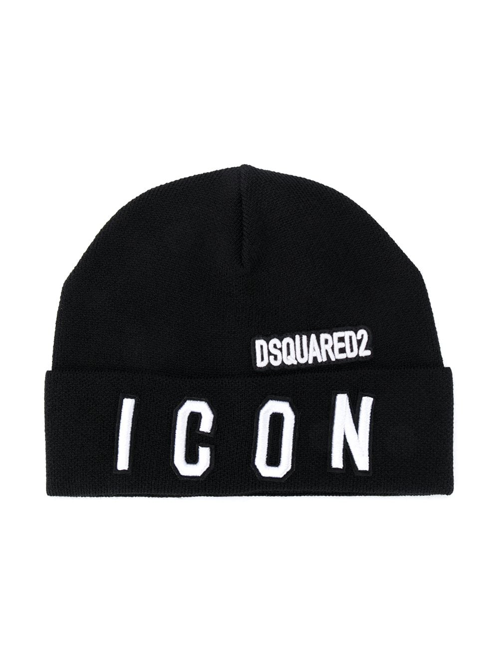 DSQUARED2 KIDS Icon logo beanie - Black von DSQUARED2 KIDS