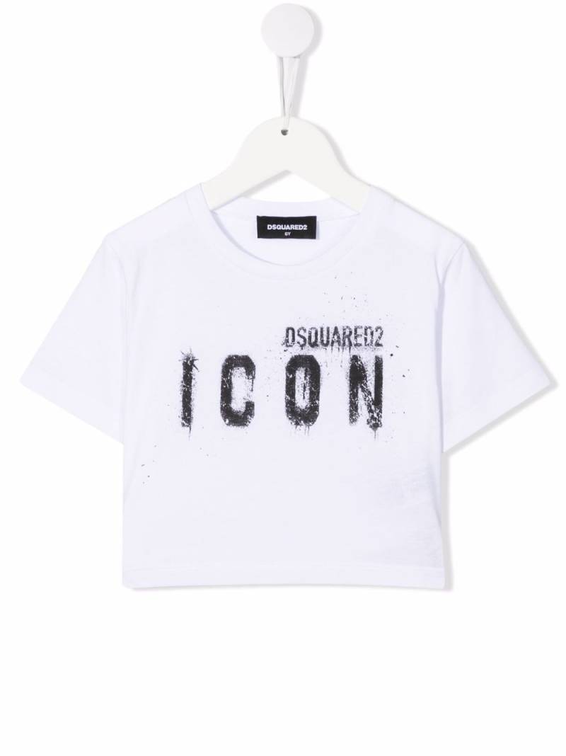 DSQUARED2 KIDS Icon logo-print T-shirt - White von DSQUARED2 KIDS