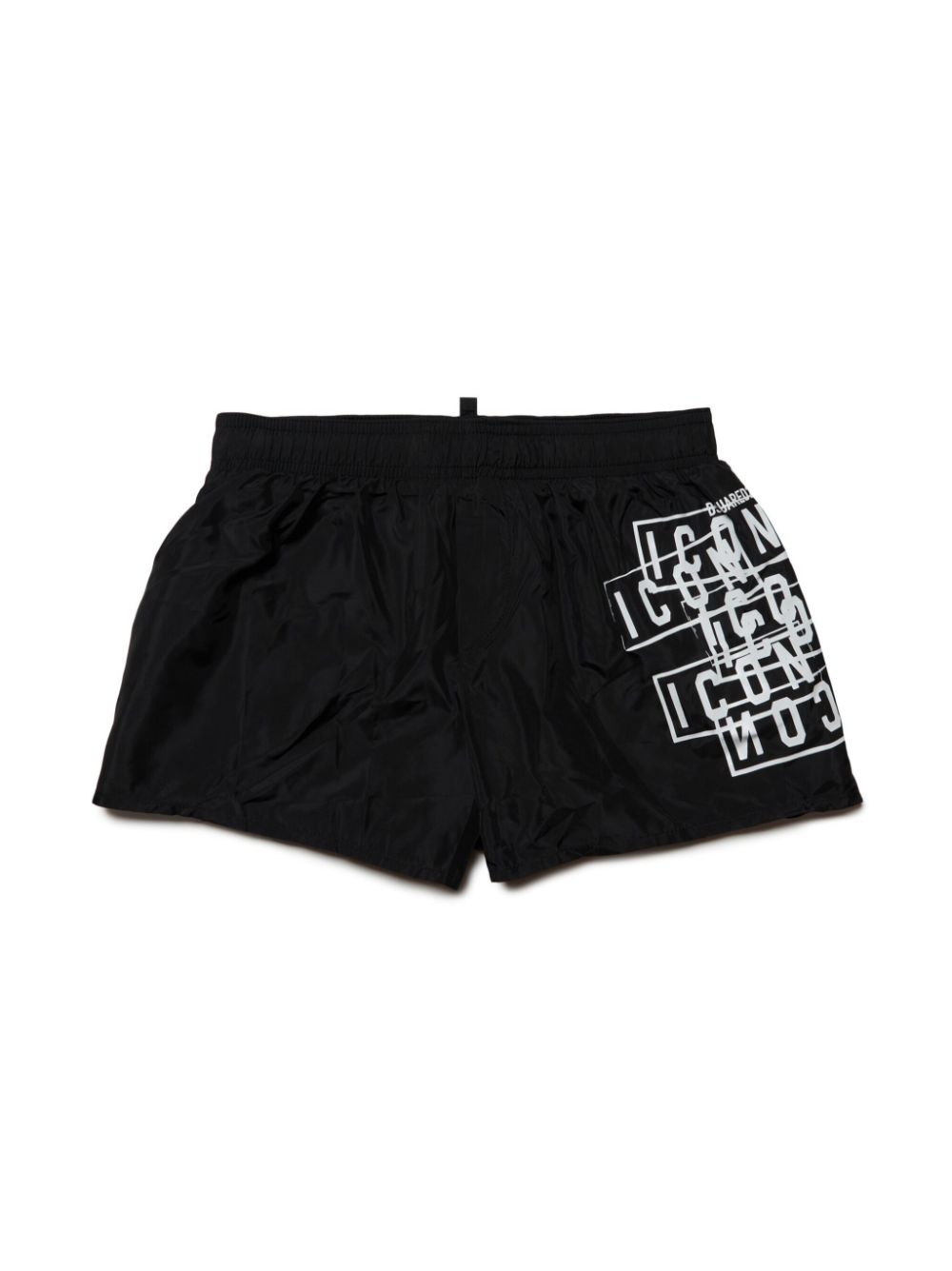 DSQUARED2 KIDS Icon logo-print swim shorts - Black von DSQUARED2 KIDS