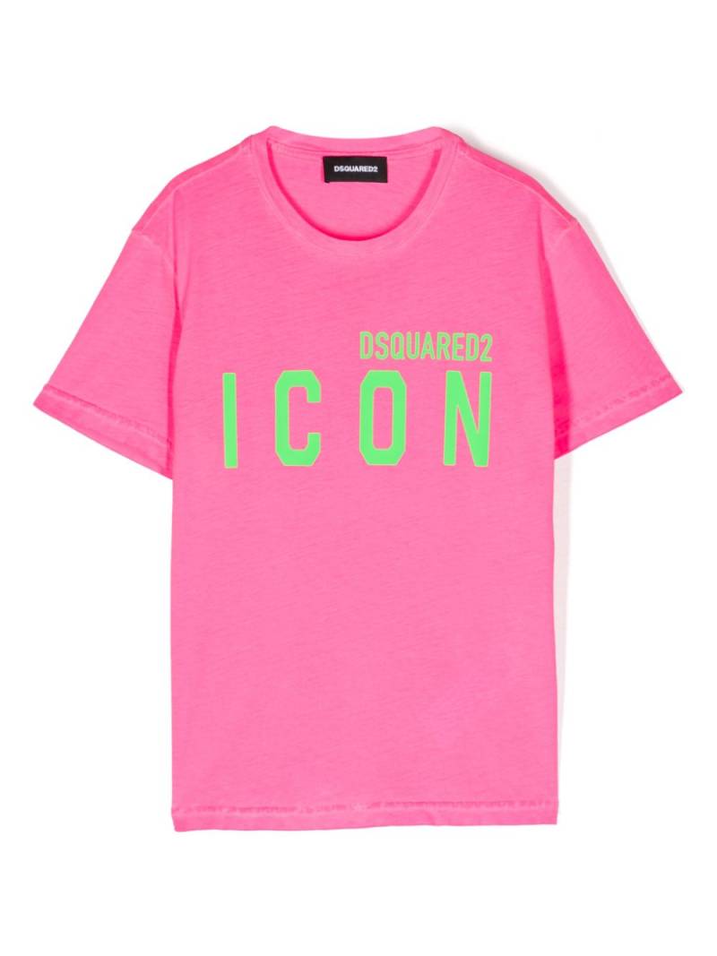 DSQUARED2 KIDS Icon-print cotton T-shirt - Pink von DSQUARED2 KIDS