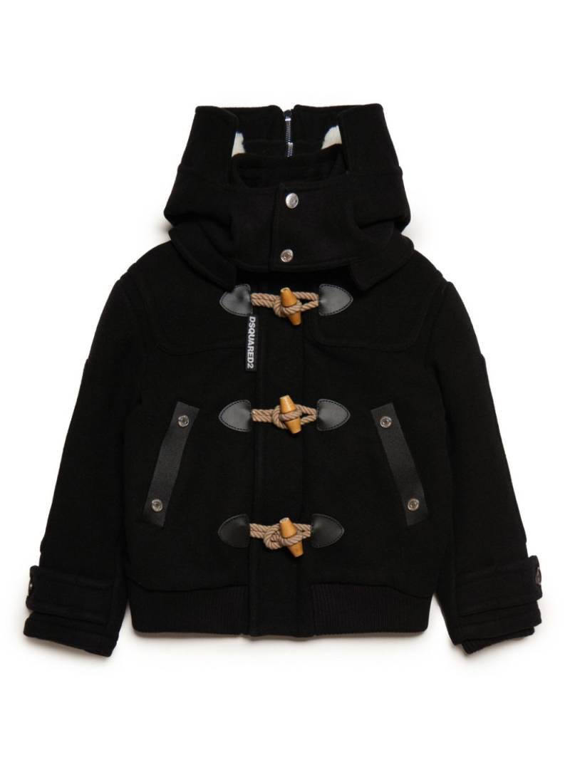 DSQUARED2 KIDS Montgomery wool-blend coat - Black von DSQUARED2 KIDS