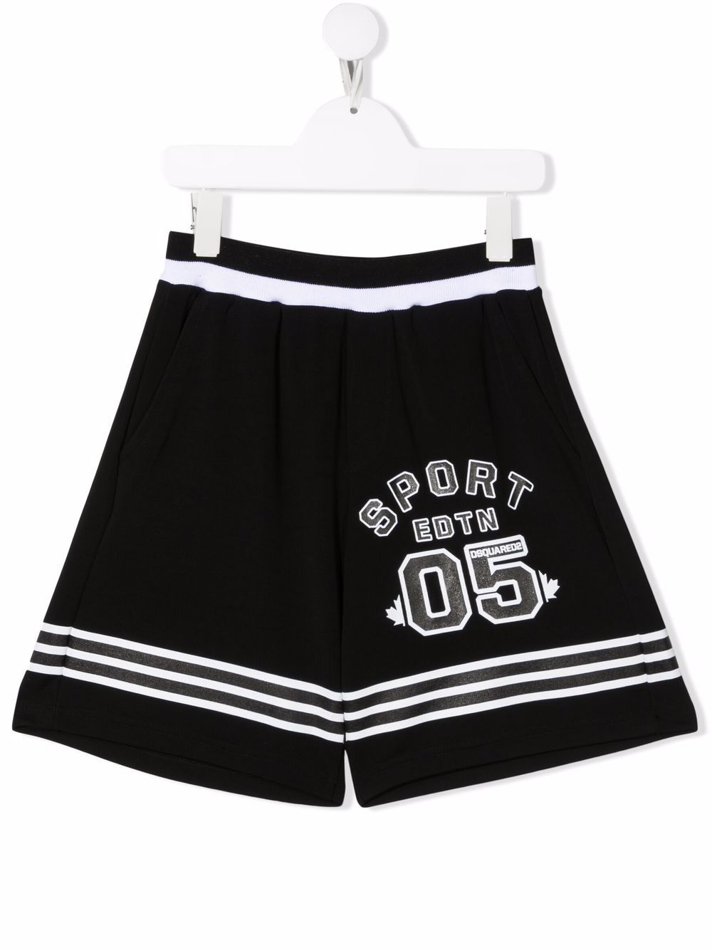 DSQUARED2 KIDS Sport-print track shorts - Black von DSQUARED2 KIDS