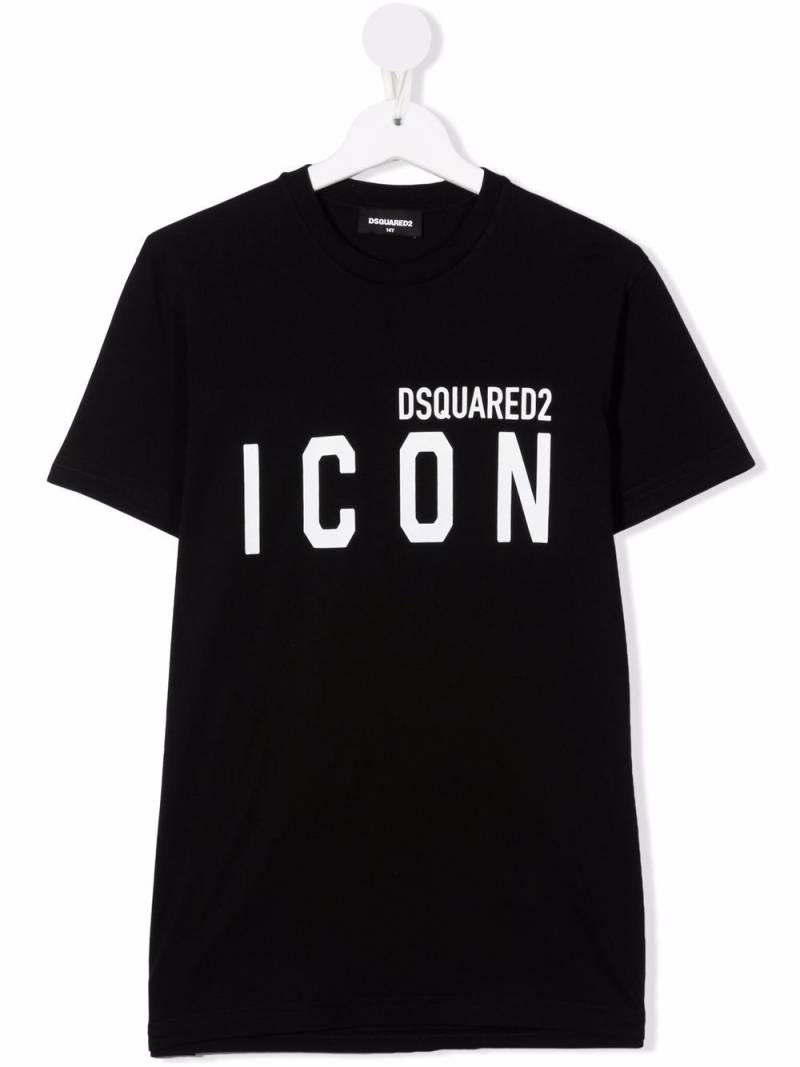 DSQUARED2 KIDS TEEN Icon-print cotton T-shirt - Black von DSQUARED2 KIDS