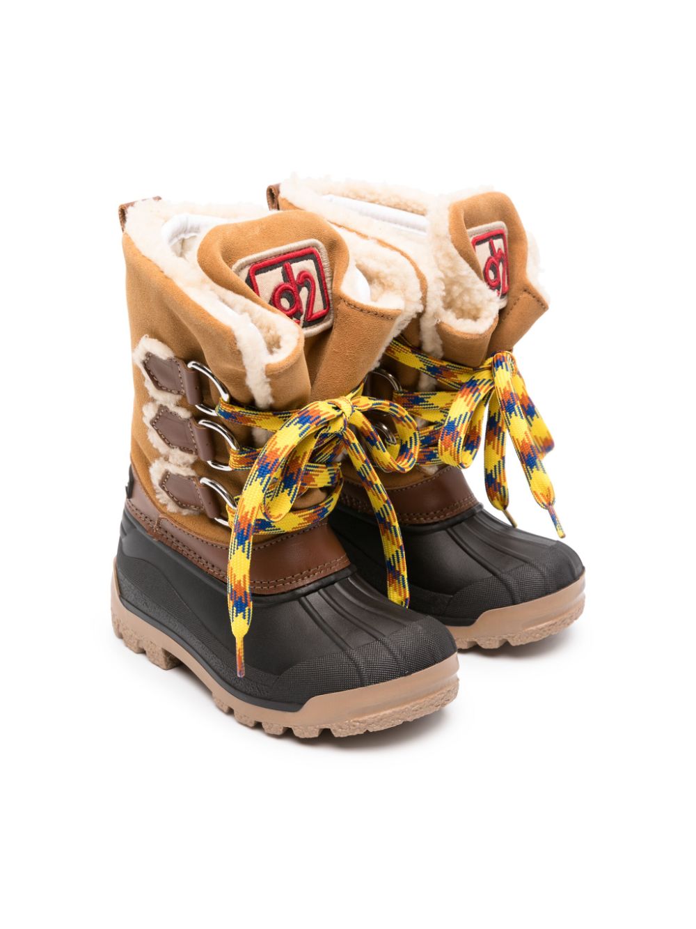 DSQUARED2 KIDS Wood Lover Duck snow boots - Brown von DSQUARED2 KIDS