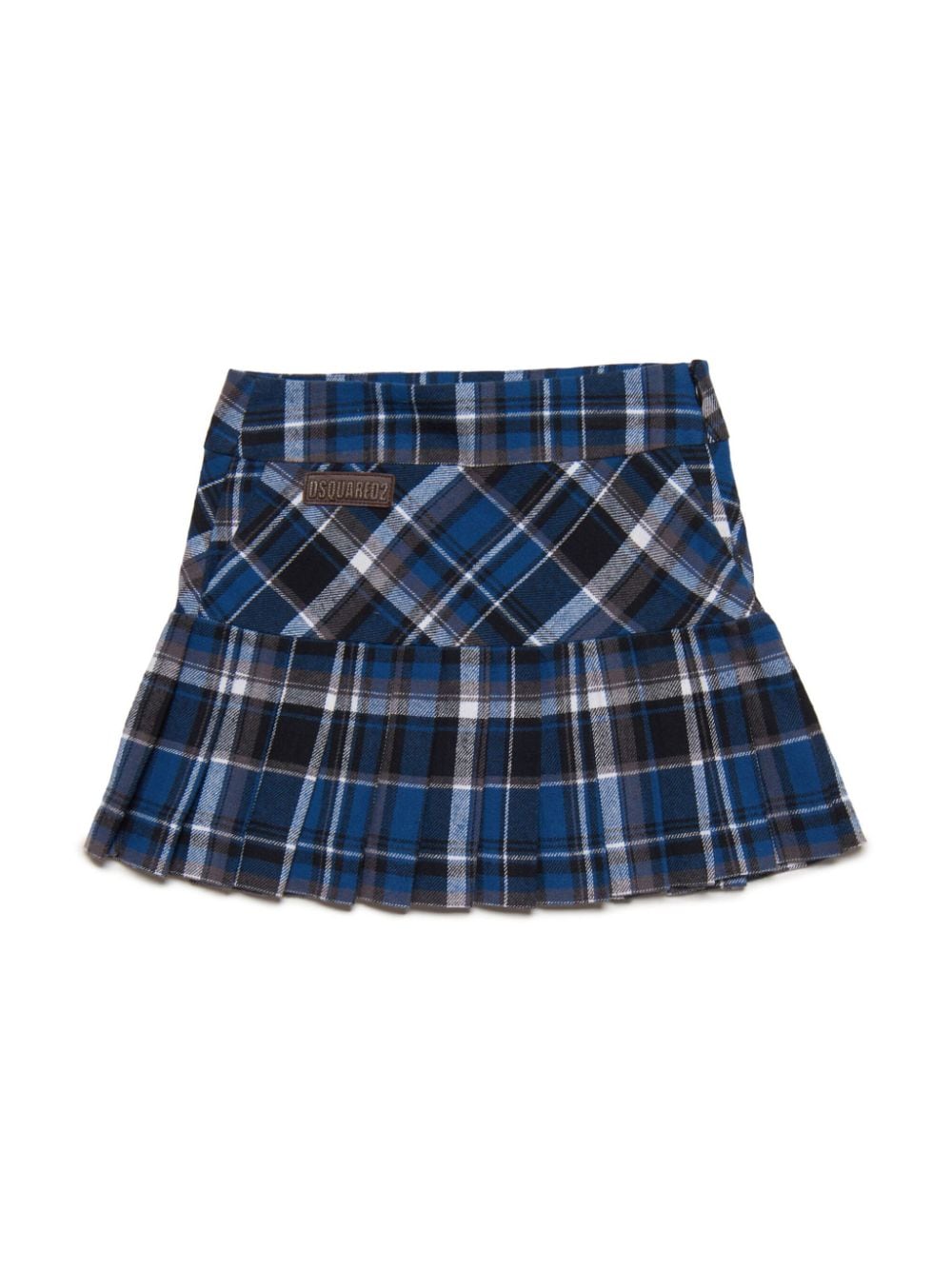 DSQUARED2 KIDS checked pleated skirt - Blue von DSQUARED2 KIDS