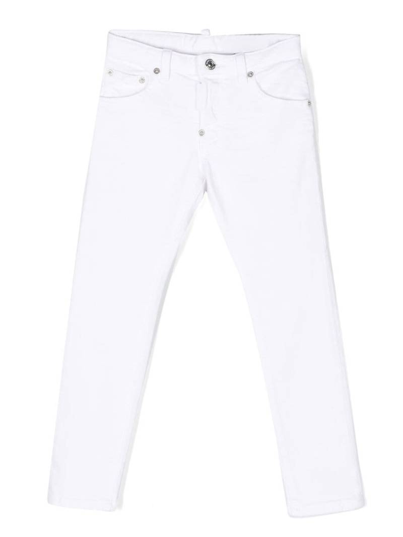 DSQUARED2 KIDS classic five pockets jeans - White von DSQUARED2 KIDS