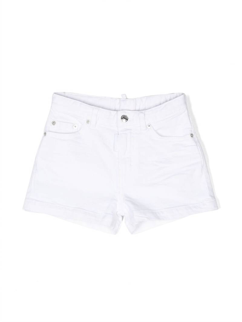 DSQUARED2 KIDS classic five pockets shorts - White von DSQUARED2 KIDS