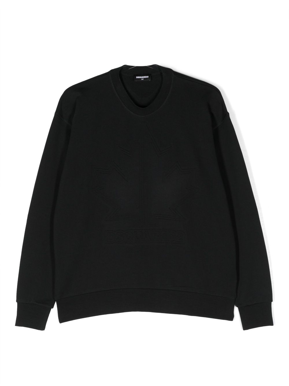 DSQUARED2 KIDS debossed-logo cotton sweatshirt - Black von DSQUARED2 KIDS