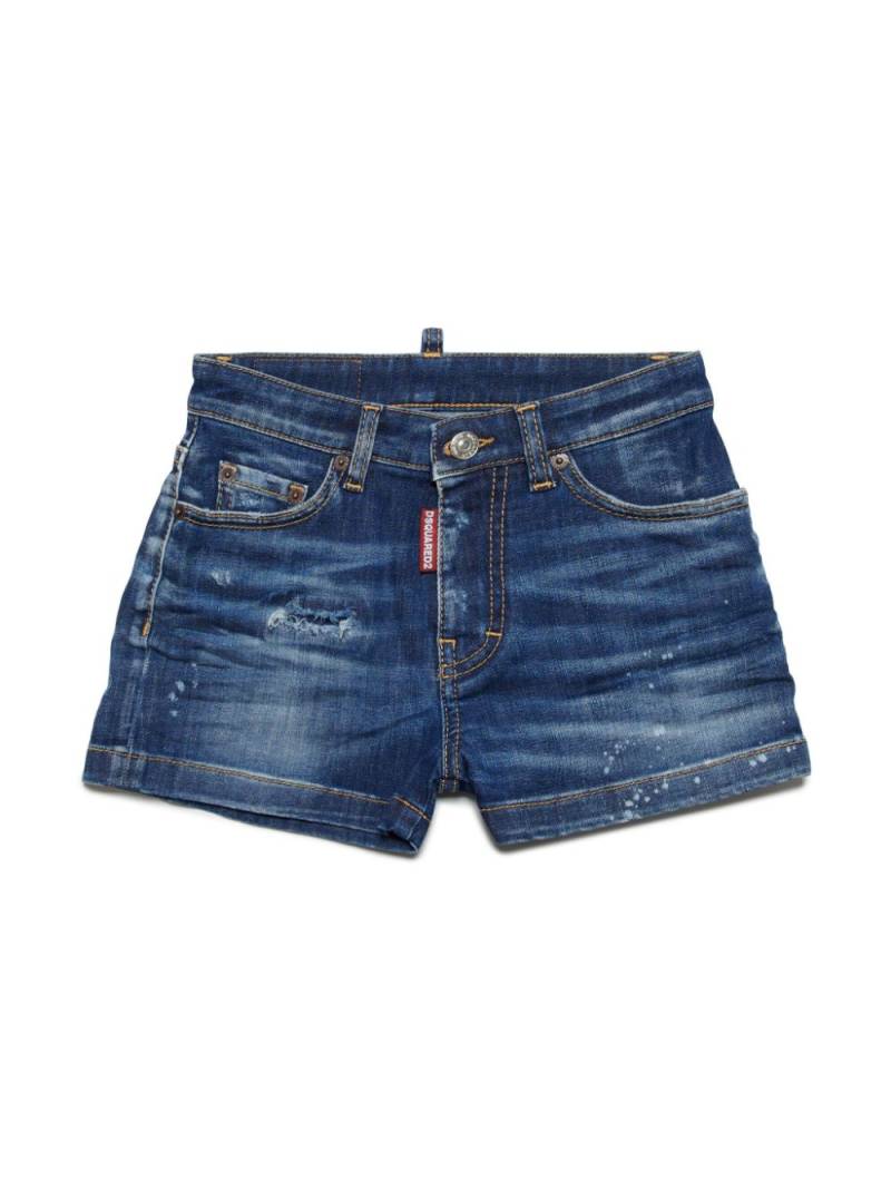 DSQUARED2 KIDS distressed denim shorts - Blue von DSQUARED2 KIDS