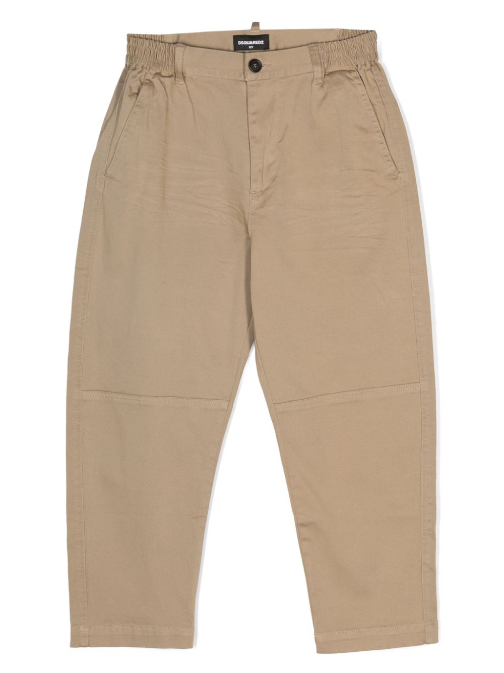 DSQUARED2 KIDS elasticated-waistband cotton trousers - Neutrals von DSQUARED2 KIDS