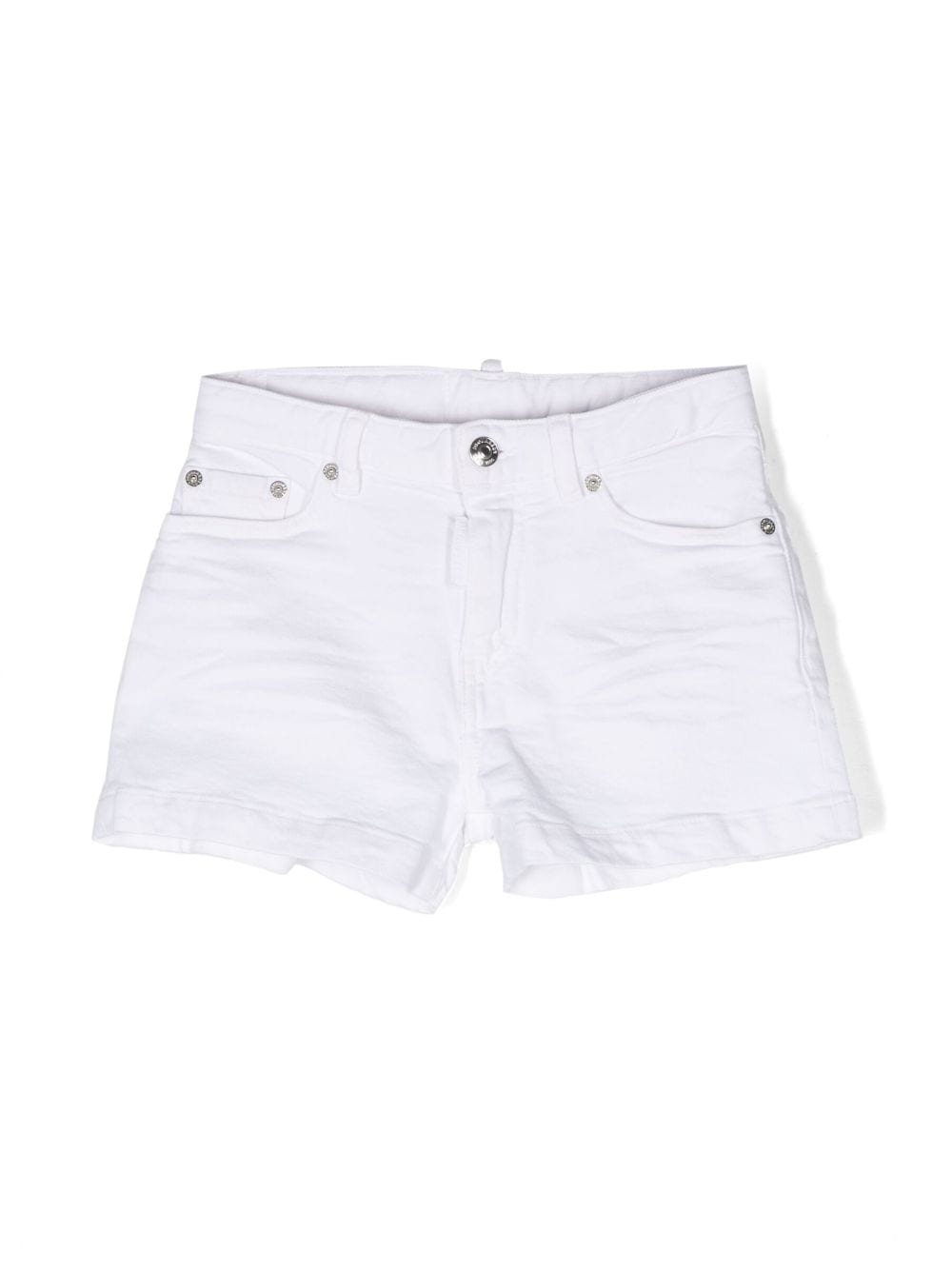 DSQUARED2 KIDS five-pockets cotton shorts - White von DSQUARED2 KIDS