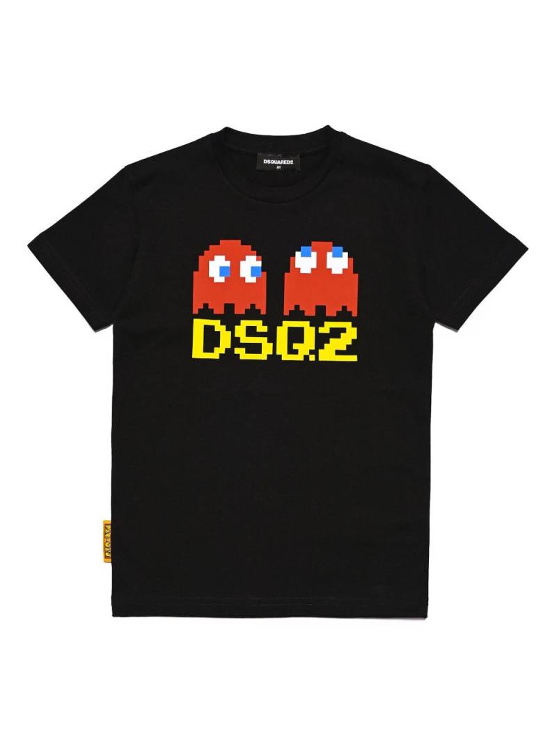 DSQUARED2 KIDS graphic-print cotton T-shirt - Black von DSQUARED2 KIDS