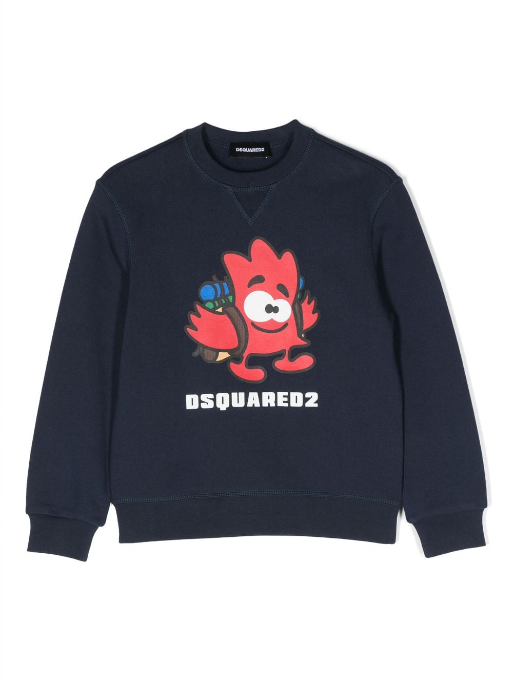 DSQUARED2 KIDS graphic-print cotton sweatshirt - Blue von DSQUARED2 KIDS