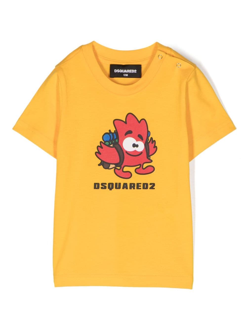 DSQUARED2 KIDS graphic-print short-sleeve T-shirt - Yellow von DSQUARED2 KIDS