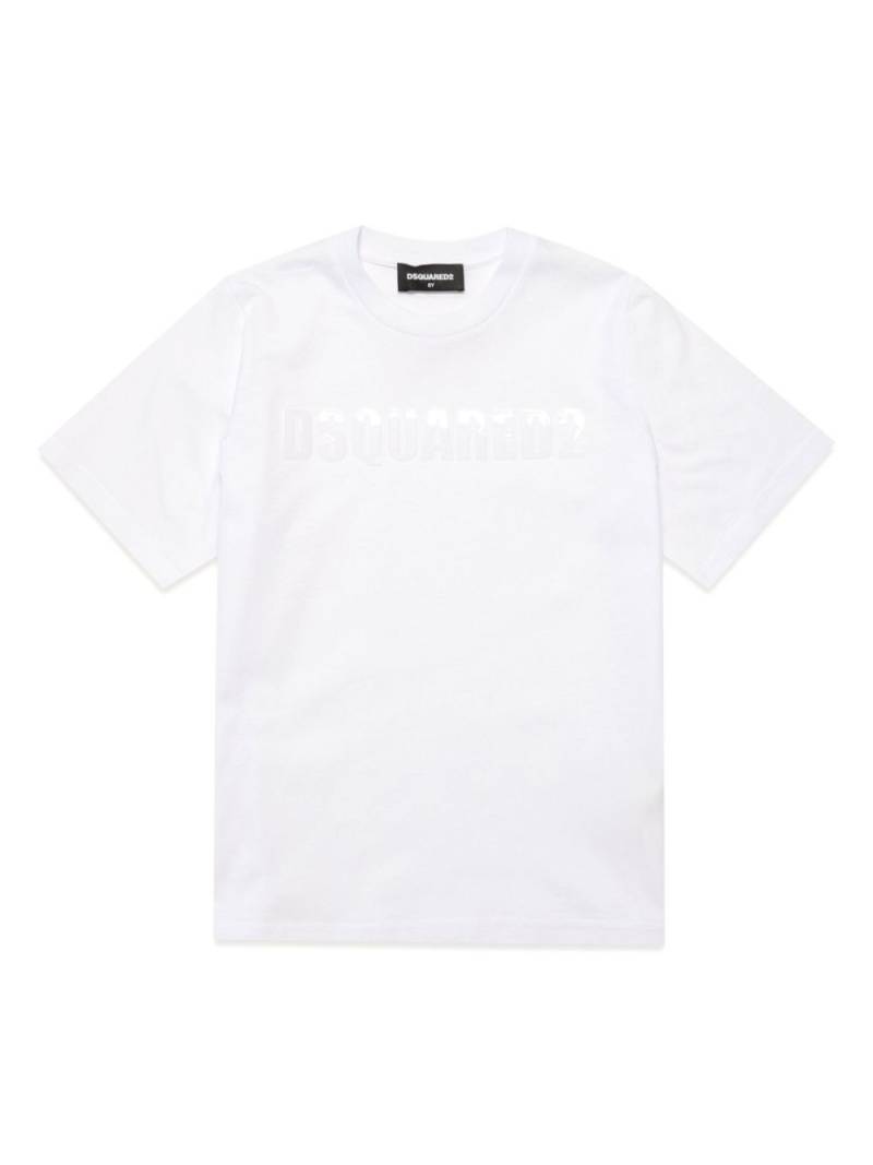 DSQUARED2 KIDS logo-appliqué cotton T-shirt - White von DSQUARED2 KIDS