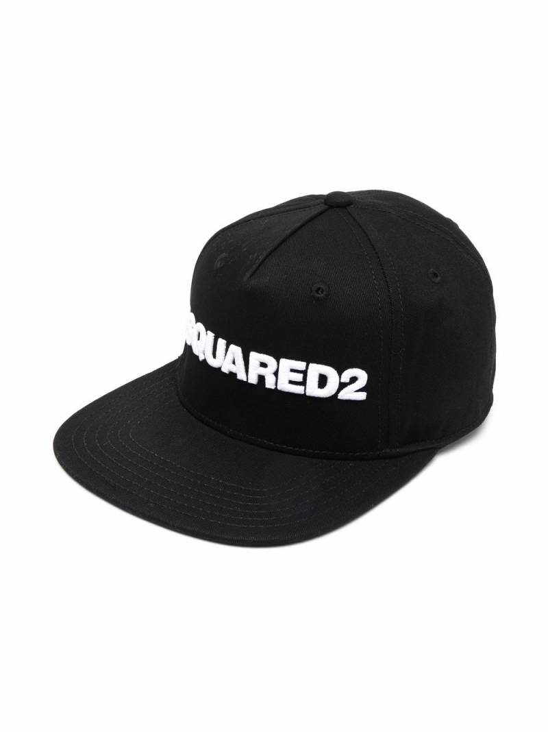 DSQUARED2 KIDS logo-embroidered cap - Black von DSQUARED2 KIDS