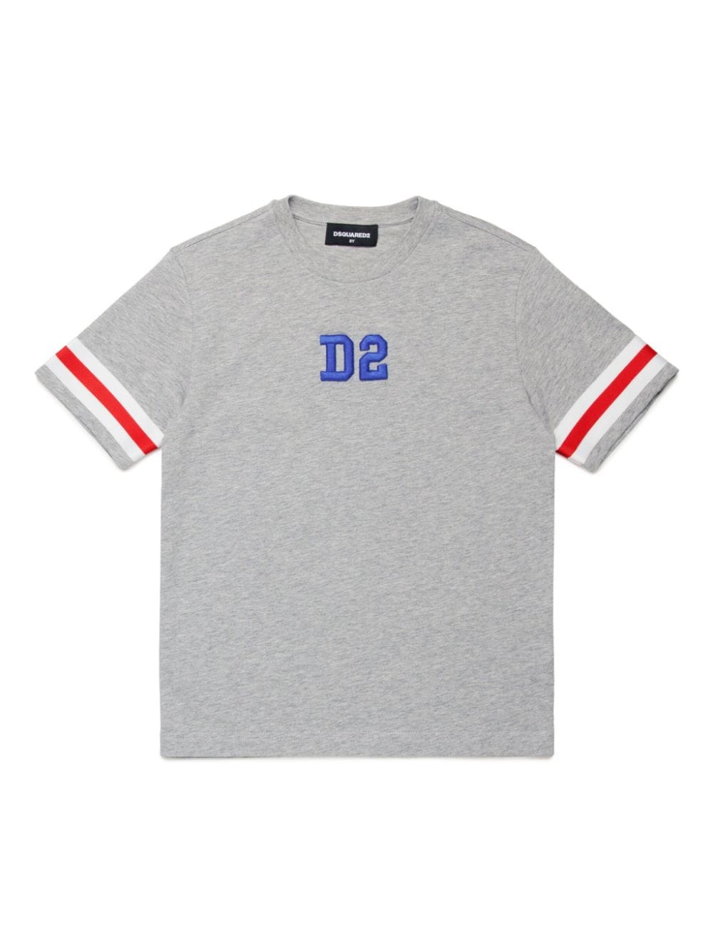 DSQUARED2 KIDS logo-embroidered cotton T-shirt - Grey von DSQUARED2 KIDS