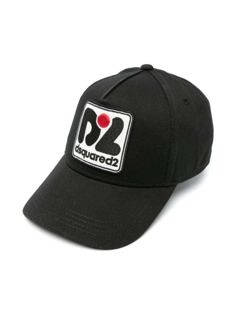 DSQUARED2 KIDS logo-patch baseball cap - Black von DSQUARED2 KIDS