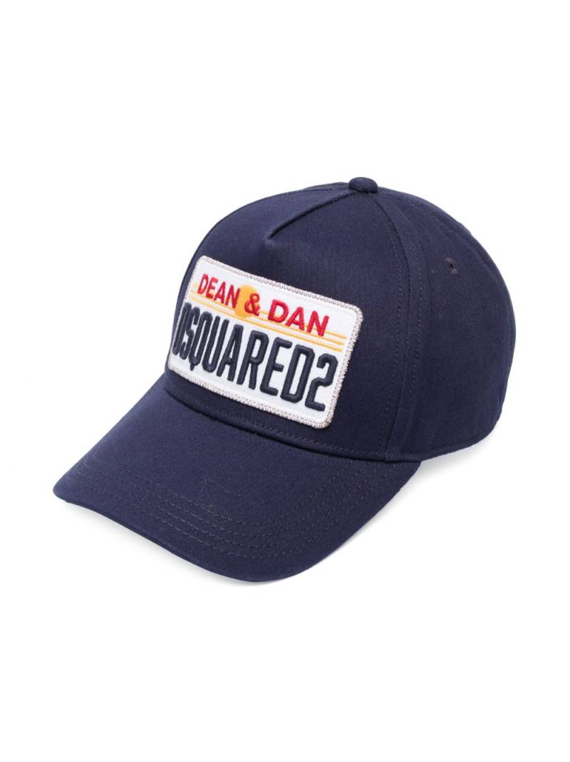 DSQUARED2 KIDS logo-patch baseball cap - Blue von DSQUARED2 KIDS