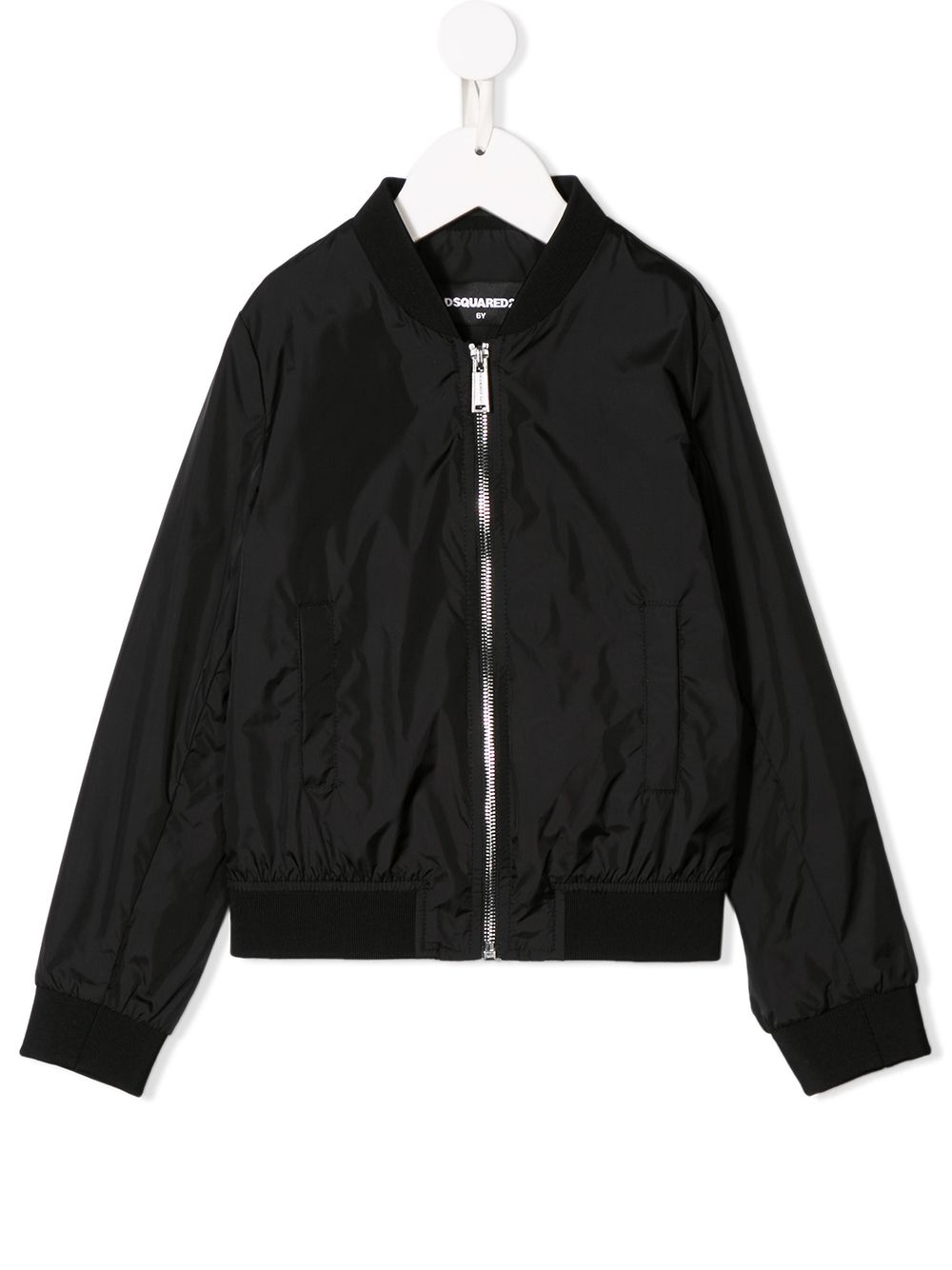 DSQUARED2 KIDS logo print bomber jacket - Black von DSQUARED2 KIDS