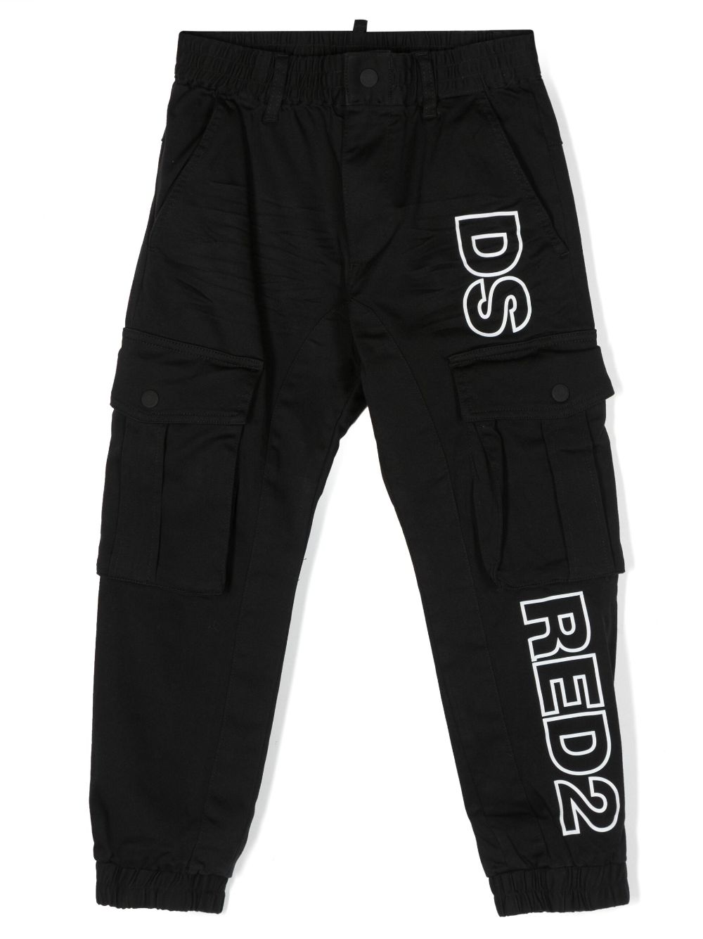 DSQUARED2 KIDS logo-print cargo trousers - Black von DSQUARED2 KIDS