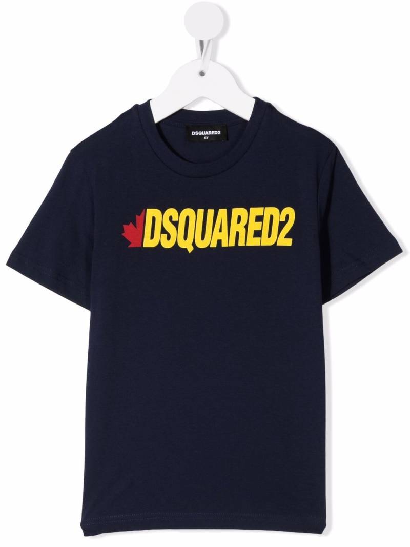 DSQUARED2 KIDS logo-print cotton T-shirt - Blue von DSQUARED2 KIDS