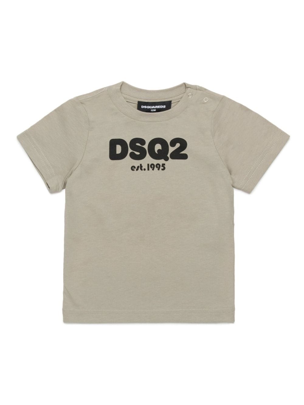 DSQUARED2 KIDS logo print cotton T-shirt - Grey von DSQUARED2 KIDS