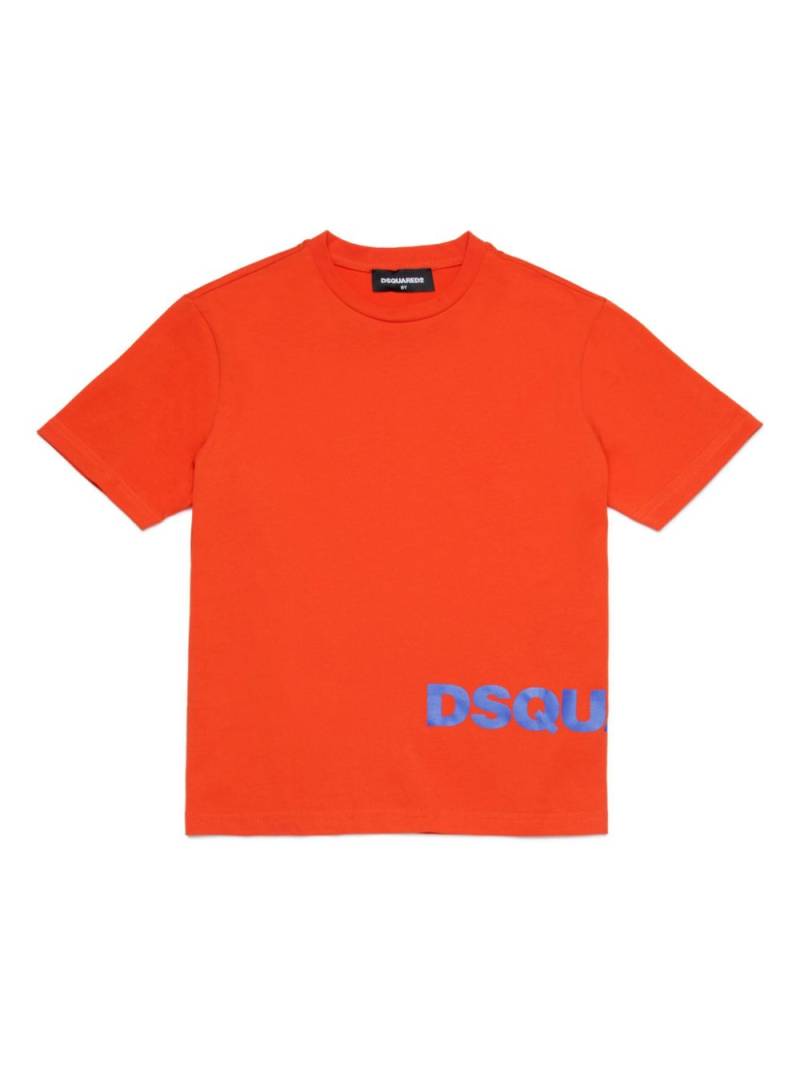 DSQUARED2 KIDS logo-print cotton T-shirt - Orange von DSQUARED2 KIDS