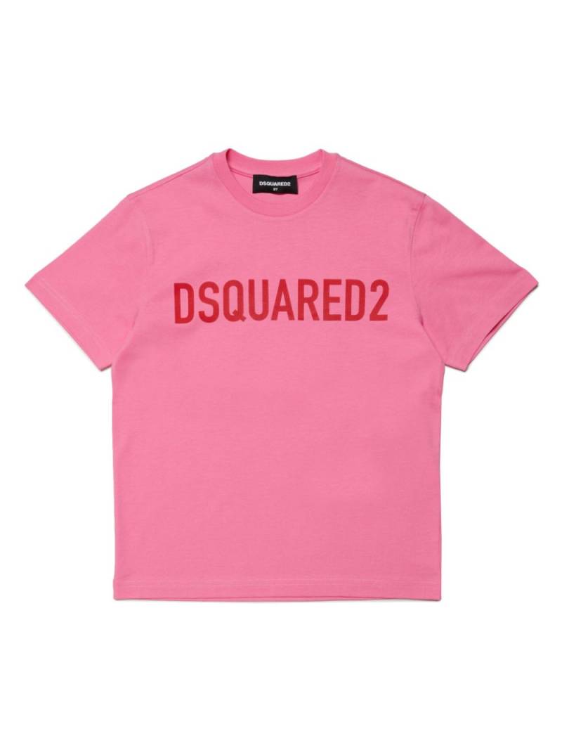 DSQUARED2 KIDS logo-print cotton T-shirt - Pink von DSQUARED2 KIDS