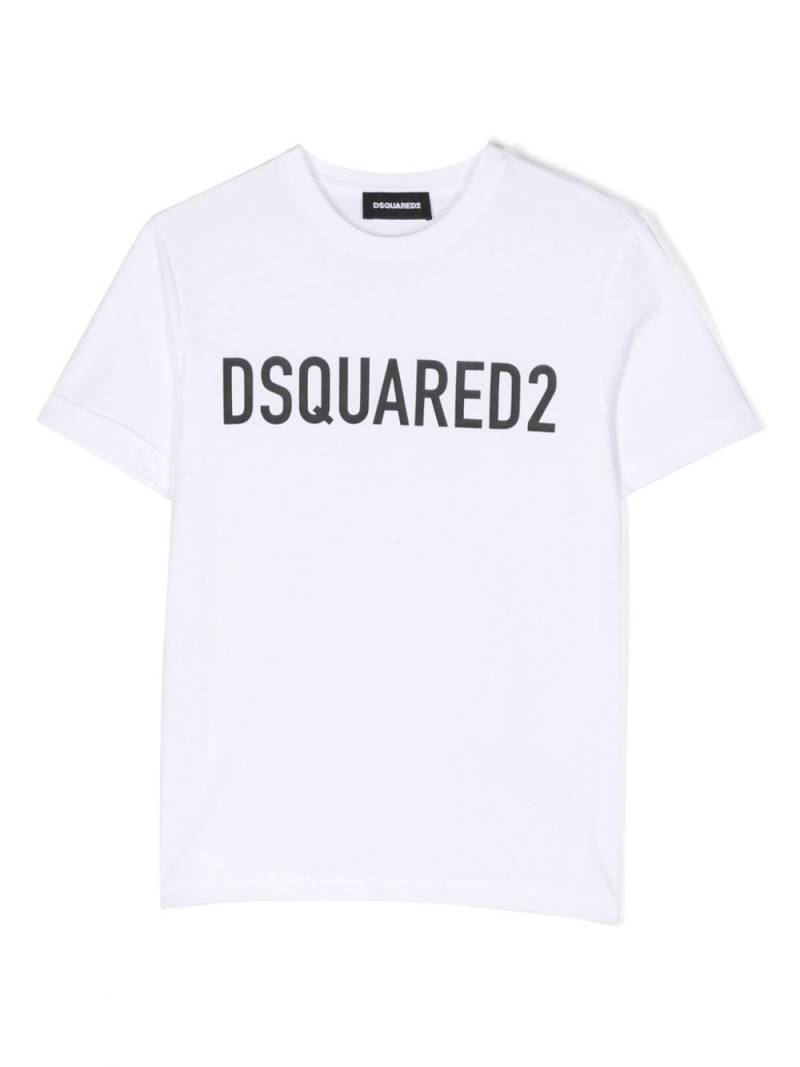 DSQUARED2 KIDS logo-print cotton T-shirt - White von DSQUARED2 KIDS