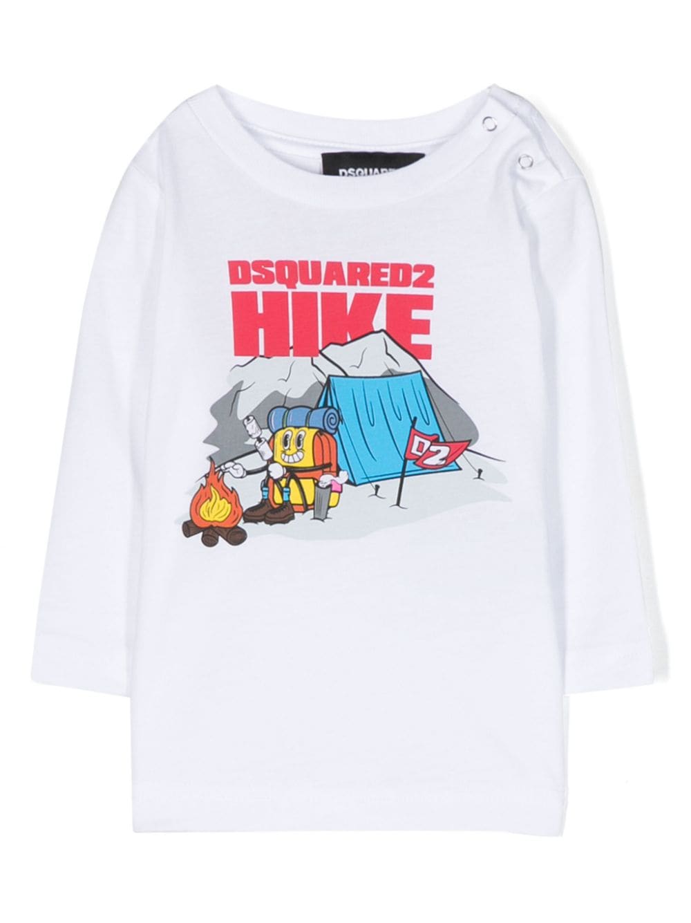 DSQUARED2 KIDS logo-print cotton T-shirt - White von DSQUARED2 KIDS