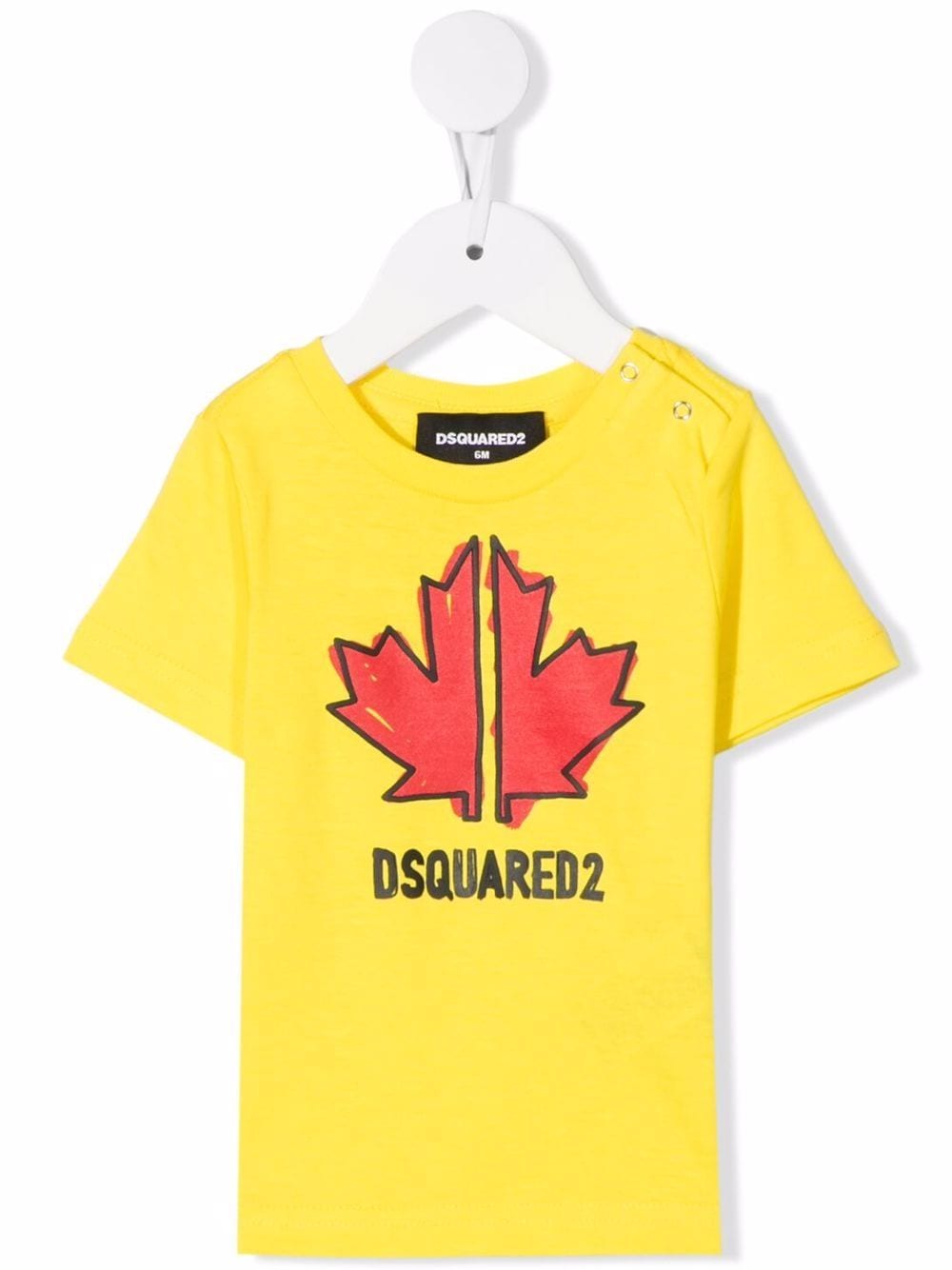 Dsquared2 Kids logo-print cotton T-shirt - Yellow von Dsquared2 Kids