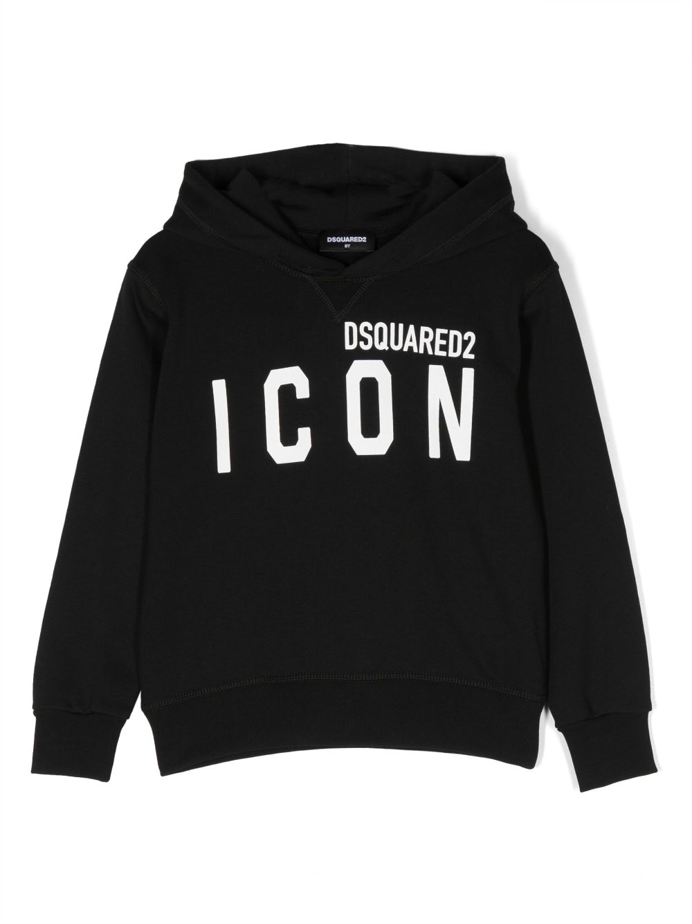 DSQUARED2 KIDS logo-print cotton hoodie - Black von DSQUARED2 KIDS