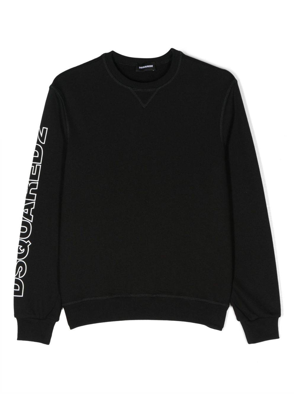 DSQUARED2 KIDS logo-print cotton sweatshirt - Black von DSQUARED2 KIDS