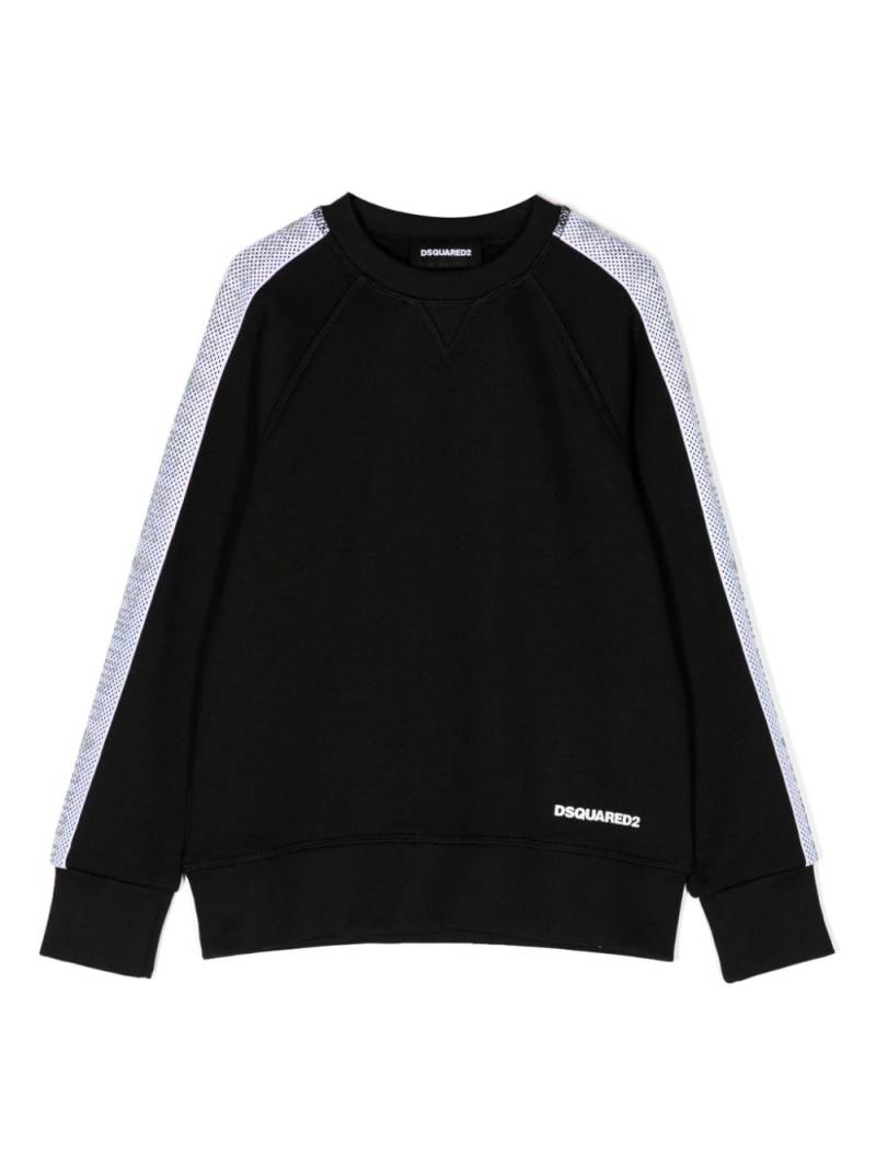 DSQUARED2 KIDS logo-print cotton sweatshirt - Black von DSQUARED2 KIDS