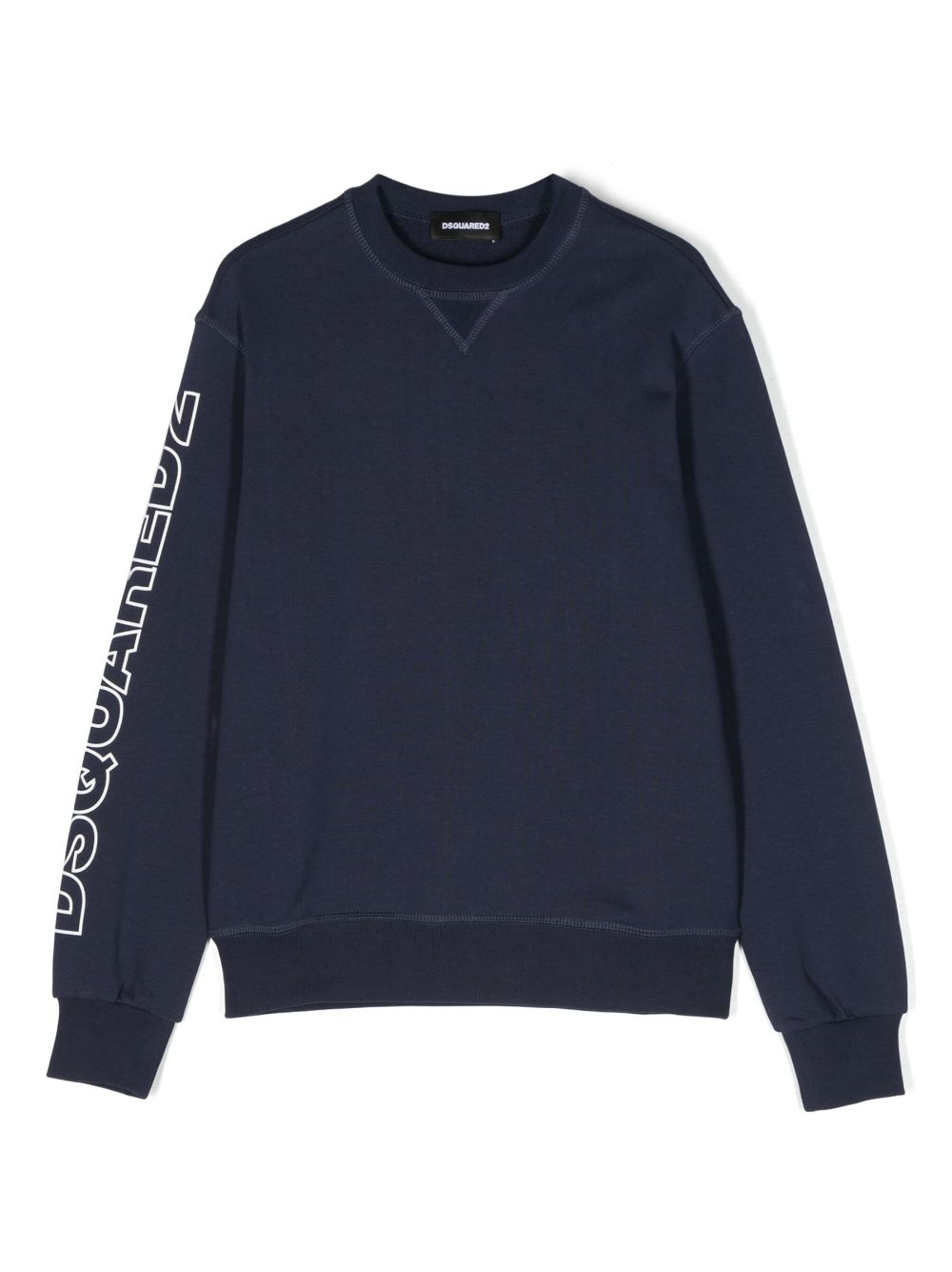 DSQUARED2 KIDS logo-print cotton sweatshirt - Blue von DSQUARED2 KIDS