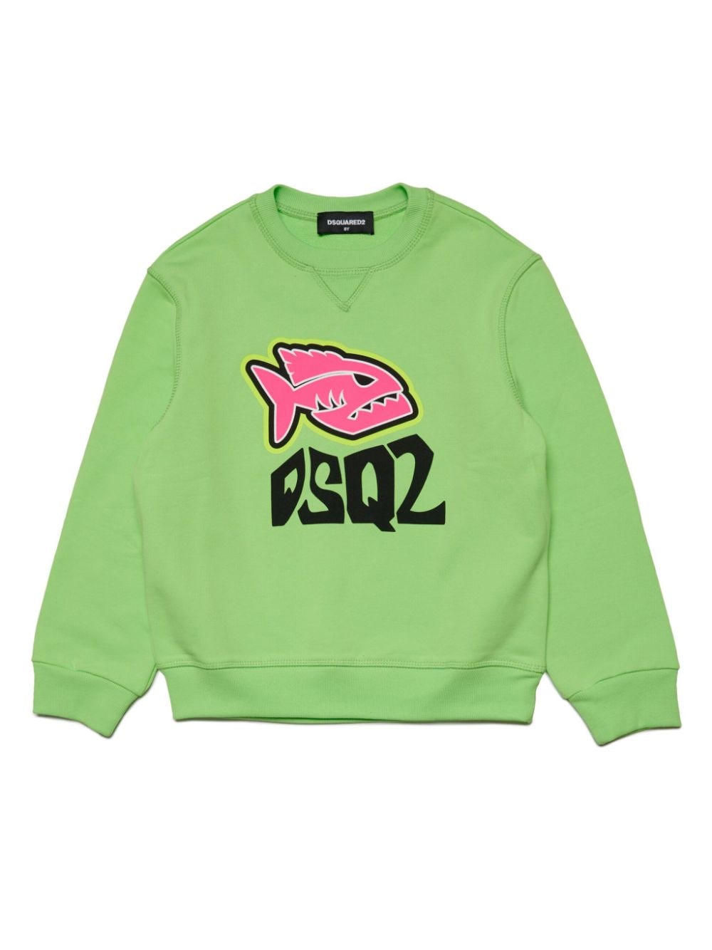 DSQUARED2 KIDS logo-print cotton sweatshirt - Green von DSQUARED2 KIDS