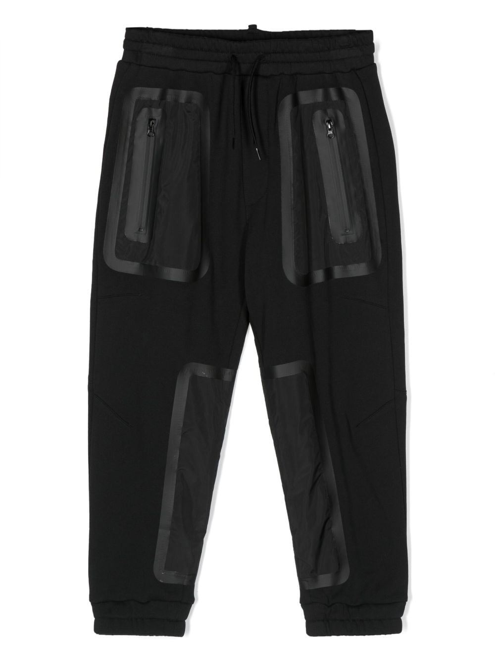 DSQUARED2 KIDS logo-print cotton track pants - Black von DSQUARED2 KIDS