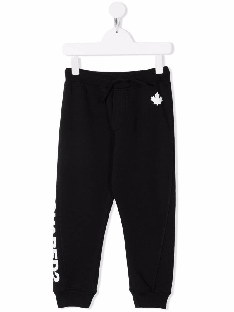 DSQUARED2 KIDS logo-print jersey track pants - Black von DSQUARED2 KIDS