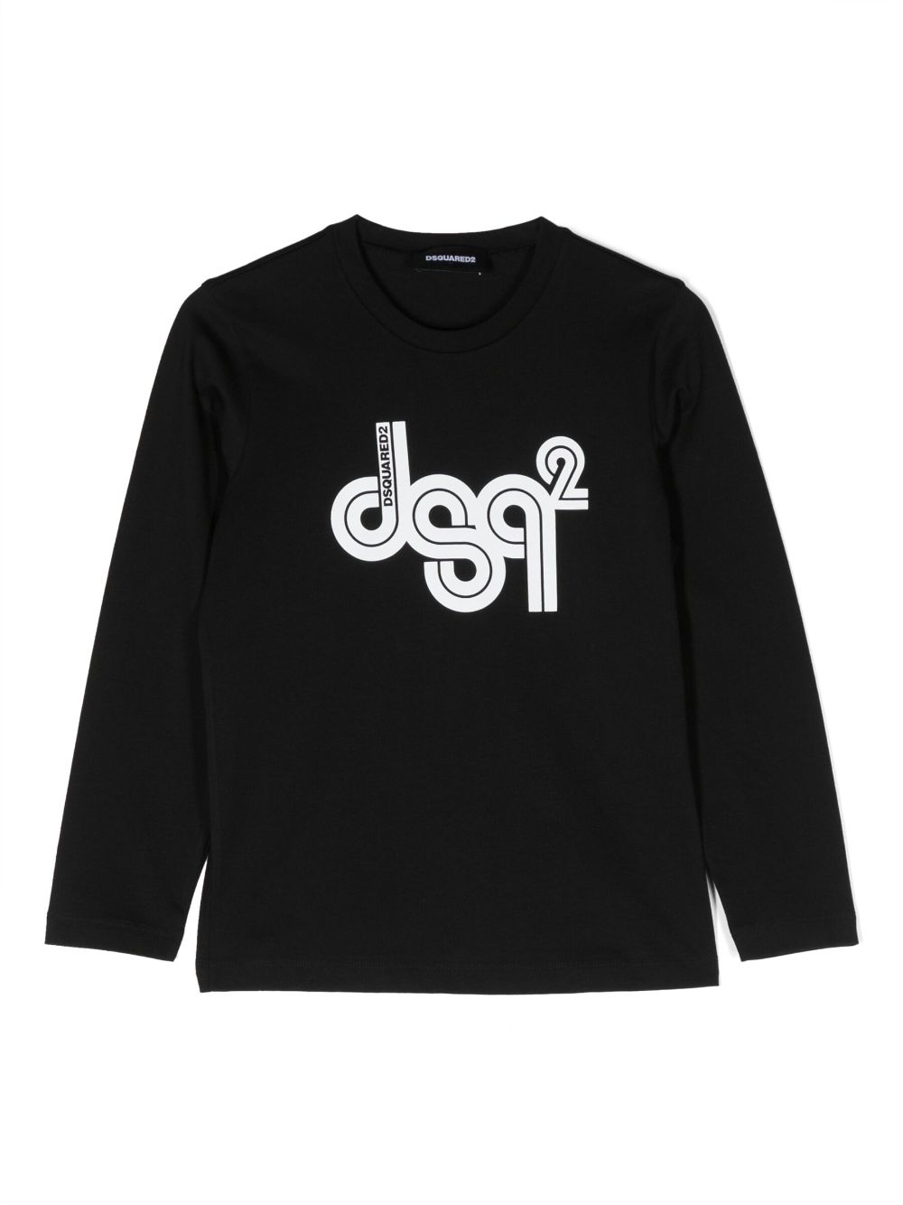 DSQUARED2 KIDS logo-print long-sleeve T-shirt - Black von DSQUARED2 KIDS