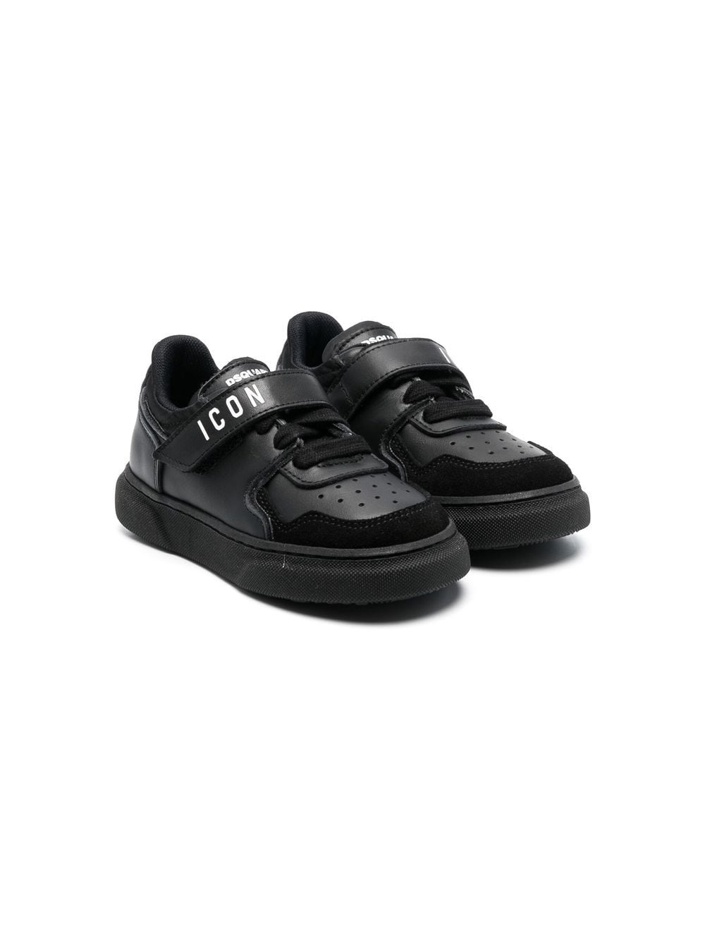 DSQUARED2 KIDS logo-print low-top sneakers - Black von DSQUARED2 KIDS