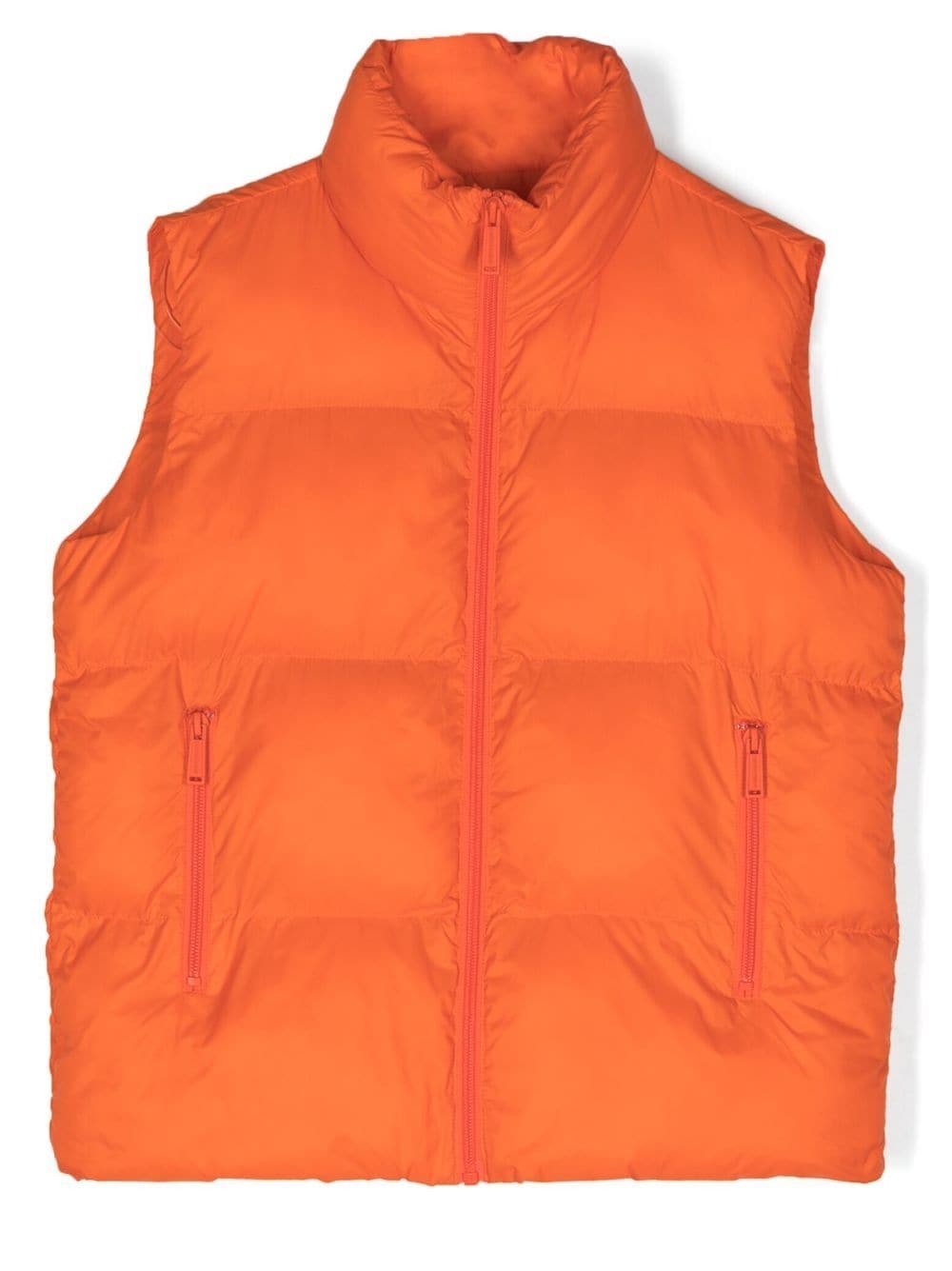 DSQUARED2 KIDS logo-print padded gilet - Orange von DSQUARED2 KIDS