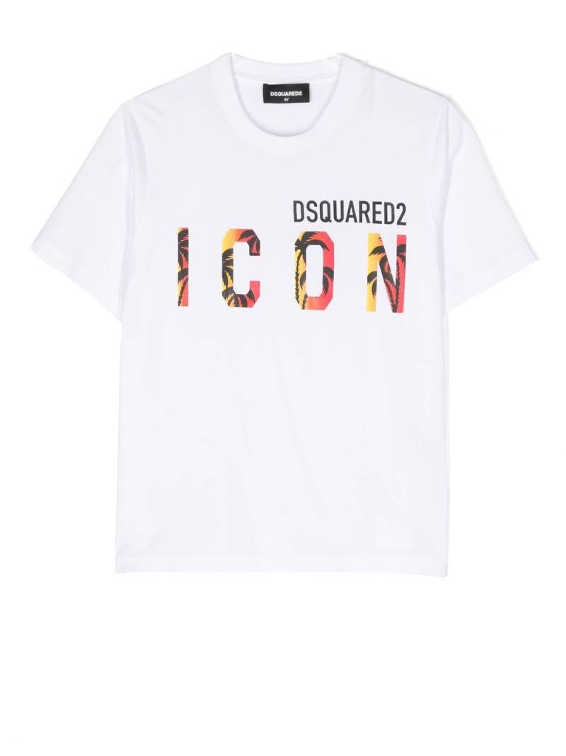 DSQUARED2 KIDS logo-print short-sleeve T-shirt - White von DSQUARED2 KIDS