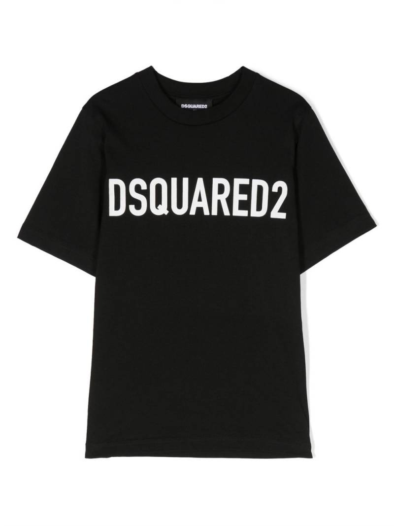 DSQUARED2 KIDS logo-print short-sleeved T-shirt - Black von DSQUARED2 KIDS