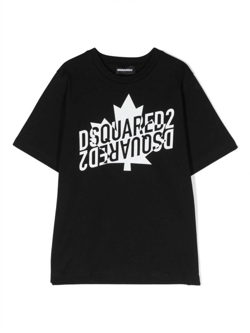 DSQUARED2 KIDS logo-print cotton T-shirt - Black von DSQUARED2 KIDS