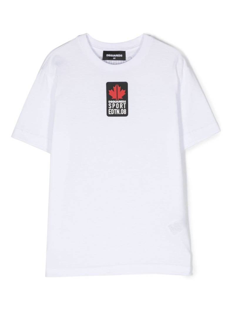 DSQUARED2 KIDS logo-print short-sleeved cotton T-shirt - White von DSQUARED2 KIDS