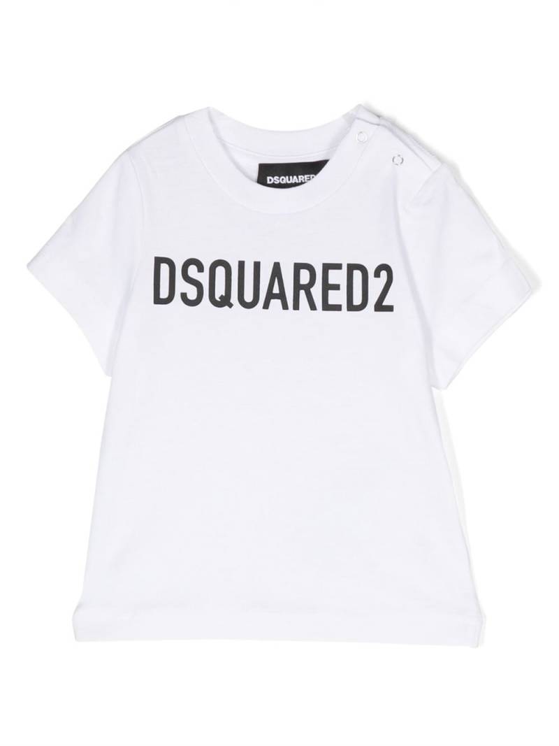 DSQUARED2 KIDS logo-print shortsleeved cotton T-shirt - White von DSQUARED2 KIDS