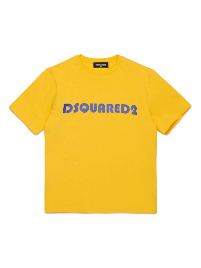 DSQUARED2 KIDS logo-print stretch-cotton T-shirt - Yellow von DSQUARED2 KIDS