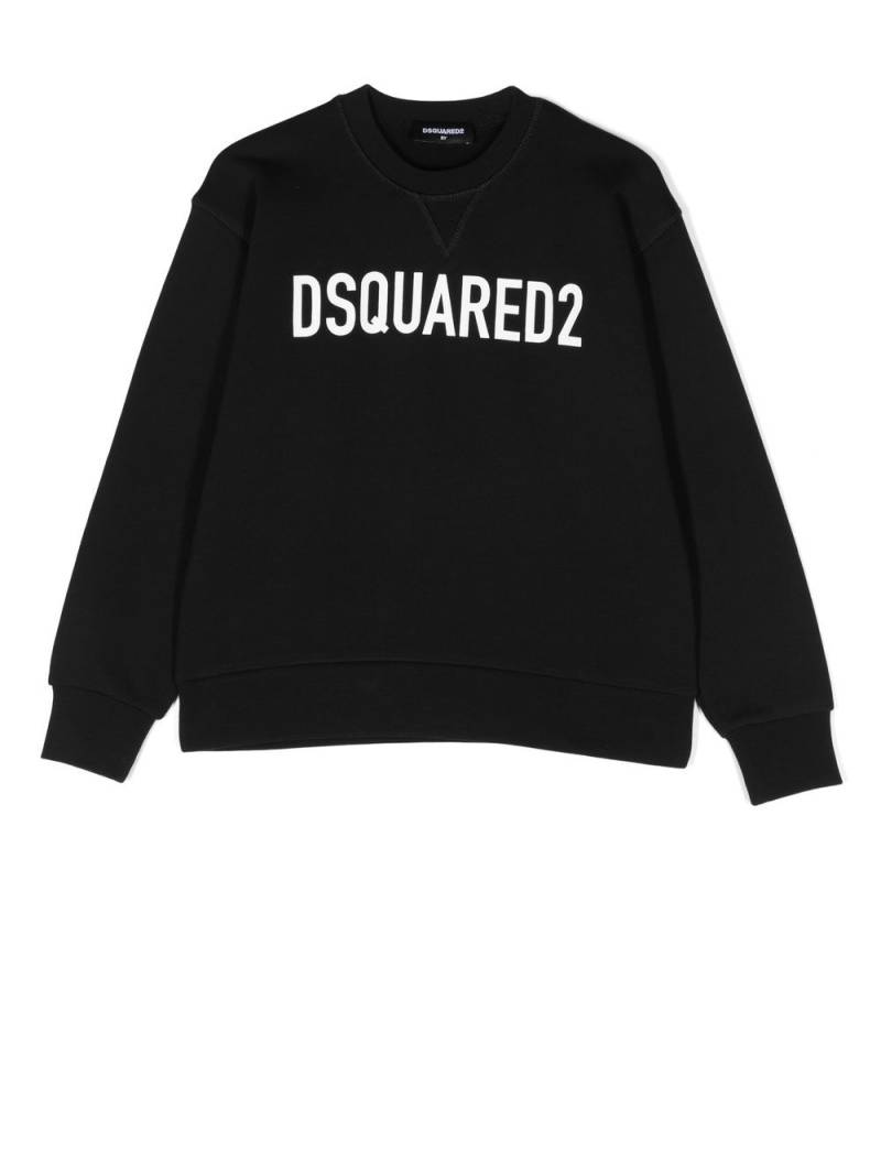 DSQUARED2 KIDS logo print sweatshirt - Black von DSQUARED2 KIDS